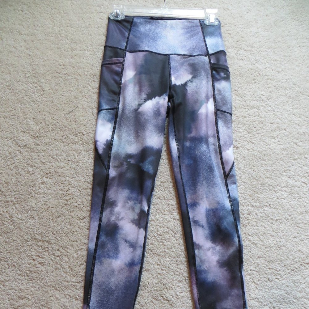 S2 Sportswear Purple Multi-color Leggings